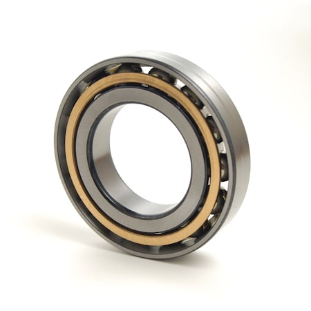 Tritan Angular Contact Ball Bearing, 40 Degree, Brass Cage, Flush Ground, 40mm Bore Dia., 90mm OD, 23mm Width 7308BMG